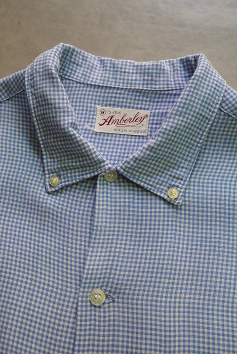 60s Amberley gingham B.D.shirt