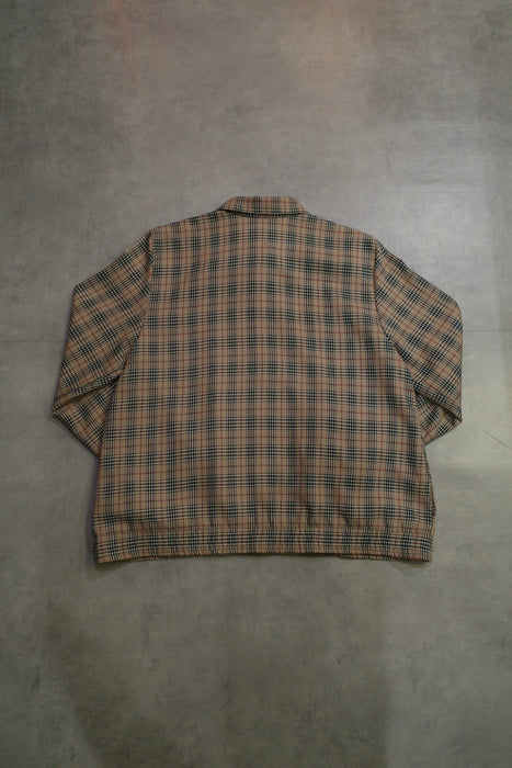 90s ALFRED DUNNER tartan easy jacket