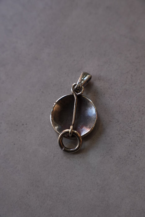 handmade silver charm "peace"