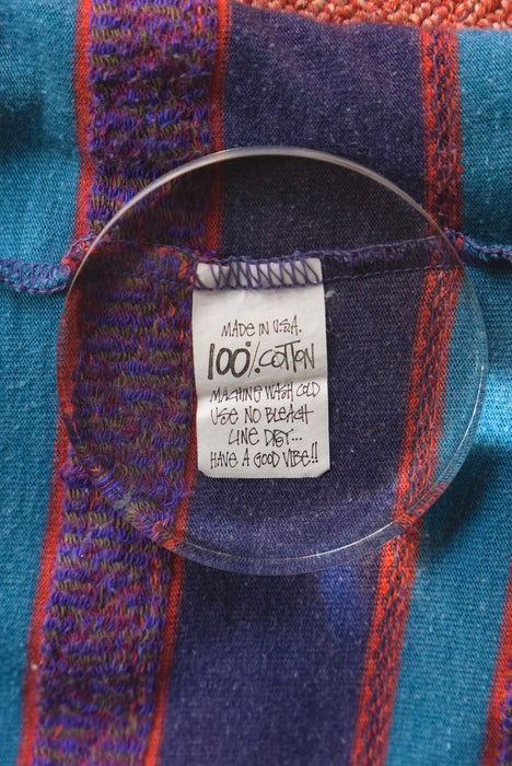 80s STUSSY jacquard border tee