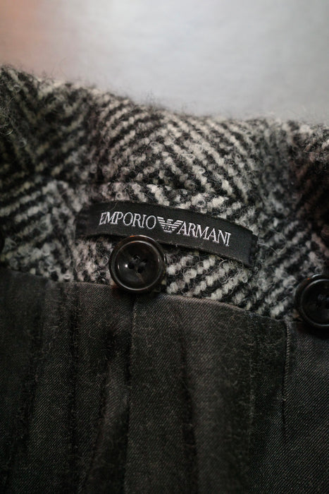 EMPORIO ARMANI virgin wool×alpaca coat