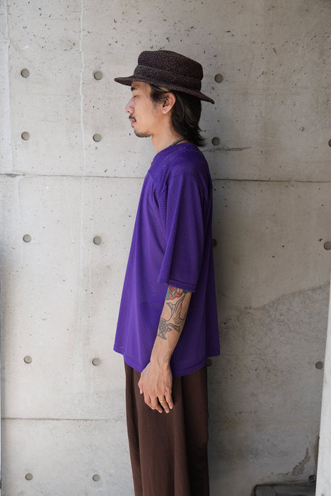 80s mesh football tee