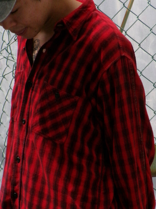 40s 5Brother printed flannel shirt