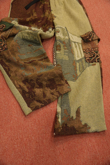 remake jaquard cargo pants