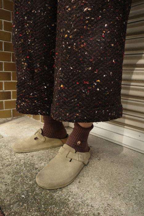 HAPPYEND HOKKORI tweed pants CHOCO