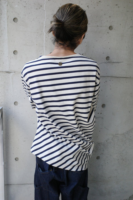 NAM Banana Basque Shirts WHITE/NAVY size1