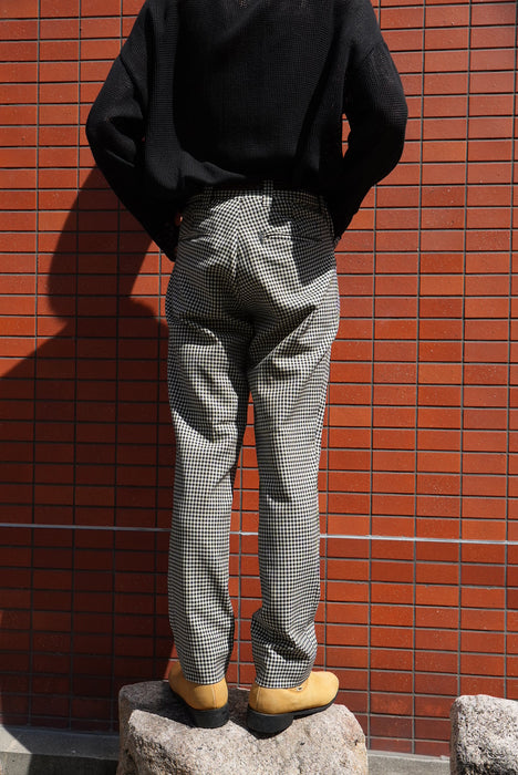 6.70s Don Poker gingham tapered slacks