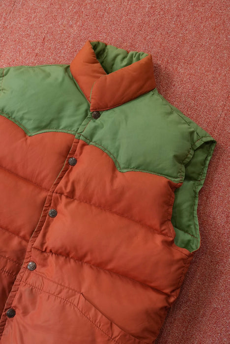 80s 2tone goosedown vest