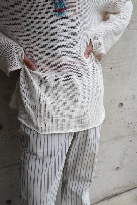 HAPPYEND mesh tee white