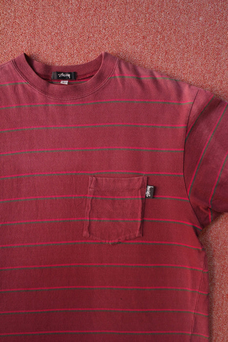 80s STUSSY multi border tee