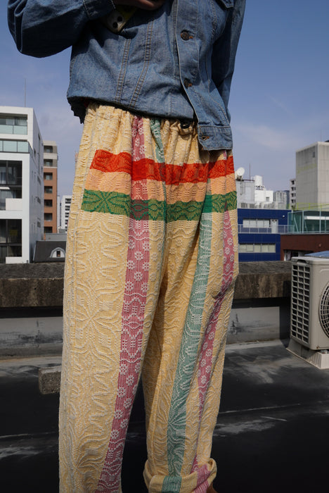 cotton jaquard pants