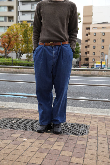 90s LANDS'END denim slacks