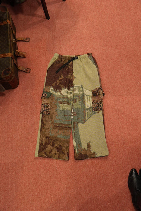 remake jaquard cargo pants