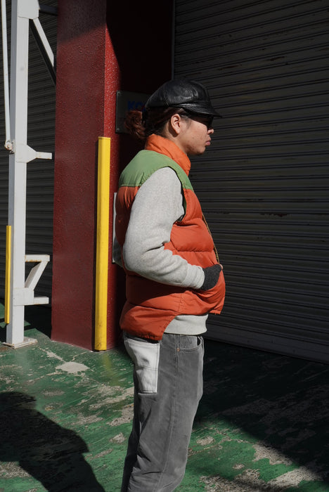 80s 2tone goosedown vest