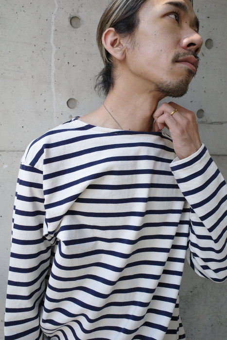 NAM Banana Basque Shirts WHITE/NAVY size1