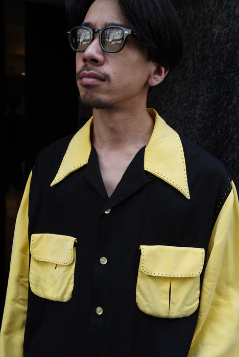 80s Cad Zoots  rayon gabardine shirt