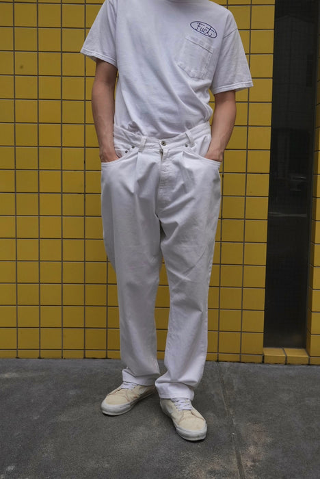 90s POLO SPORTSMAN white denim