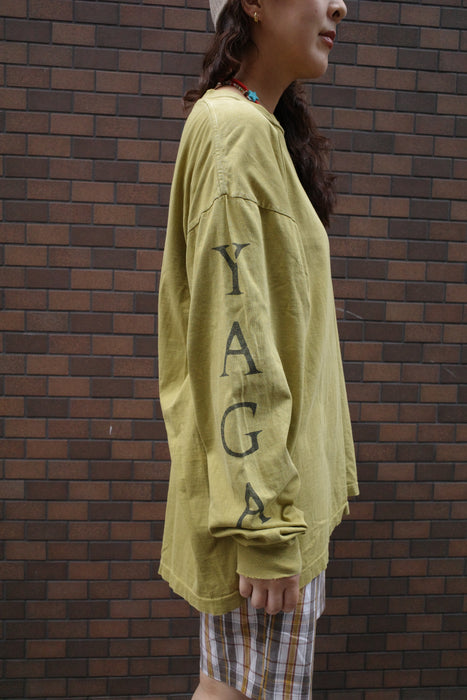 90s YAGA print long sleeve tee