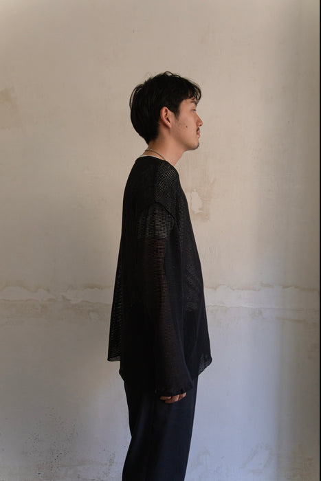 HAPPYEND mesh tee black