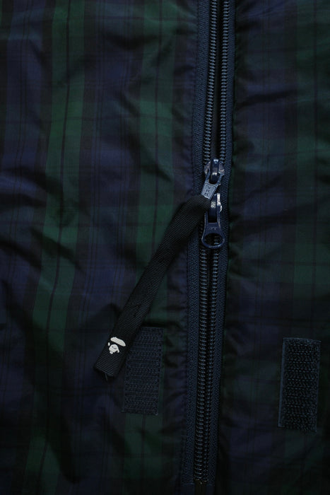 90s A BATHING APE blackwatch nylon coat