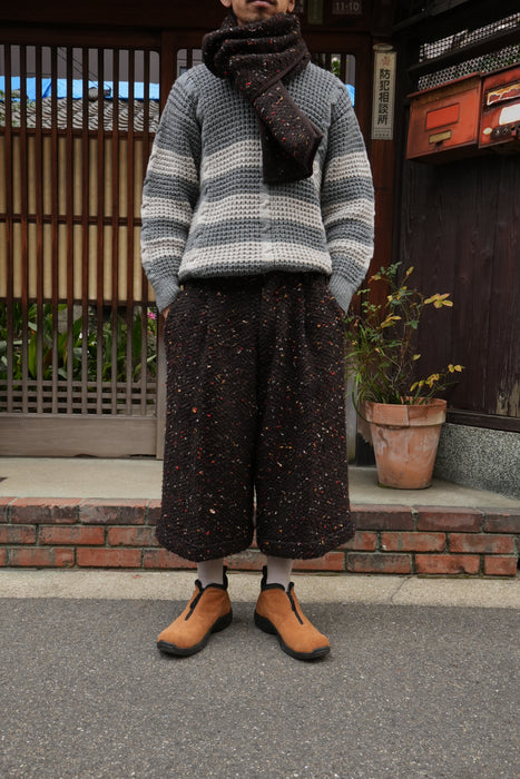 HAPPYEND HOKKORI tweed pants CHOCO