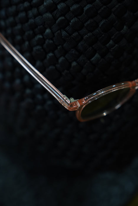 40s French square sunglass rose