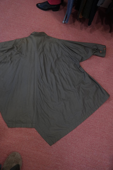 80s ISSEY MIYAKE oild cotton WIND COAT
