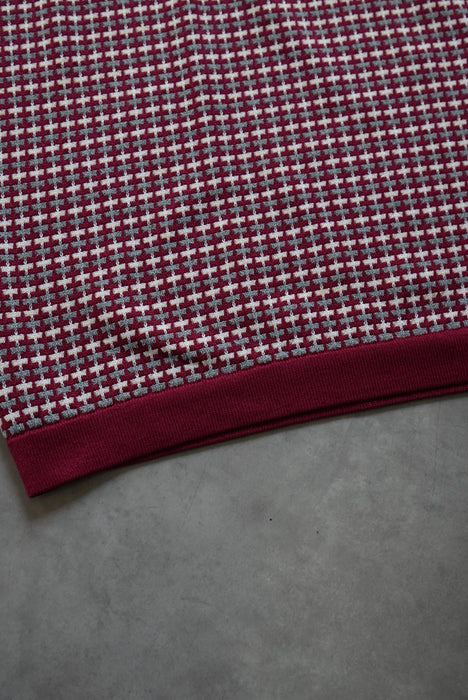 70s Donegal knit polo