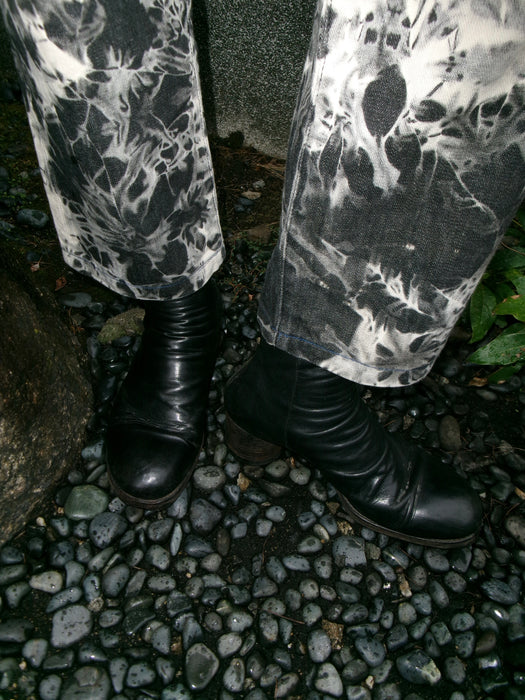 00s JOLI leather back-zip heeled boots