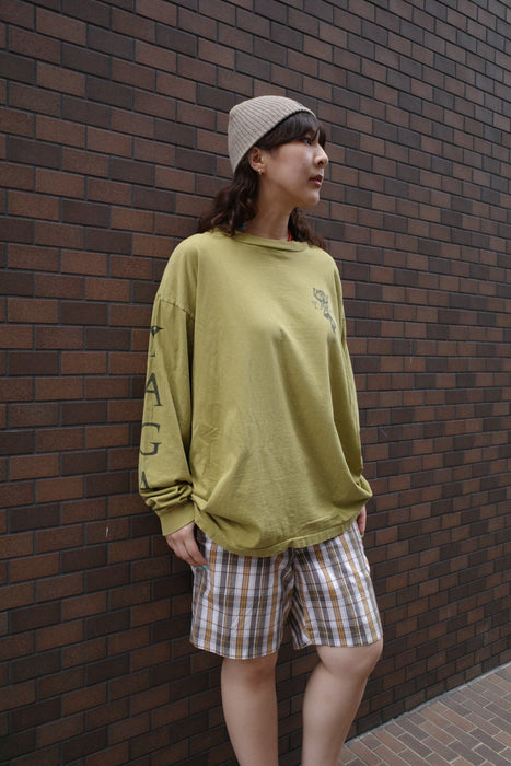 90s YAGA print long sleeve tee