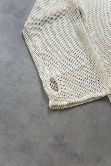 HAPPYEND mesh tee white