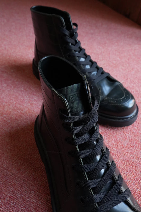 VANS glass leather SK8-HI "commando sole"