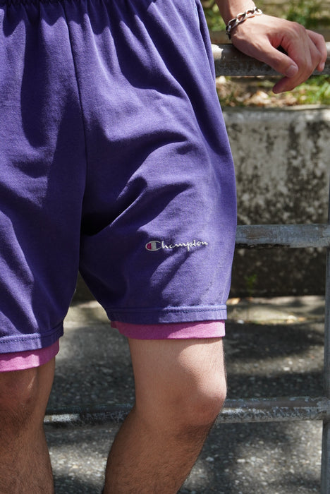 90s Champion 2-tone sweat shorts