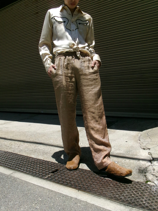 80s MOON LIGHT silky glitter easy pants