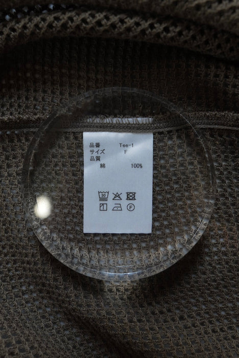 HAPPYEND mesh tee Olive