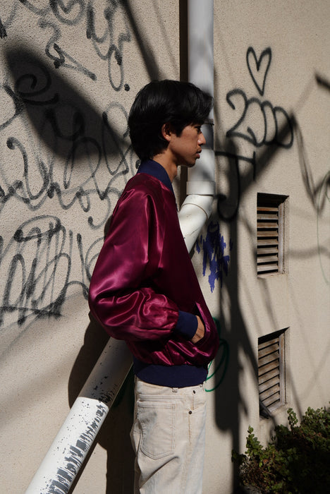 80s Super Stiches satin blouson