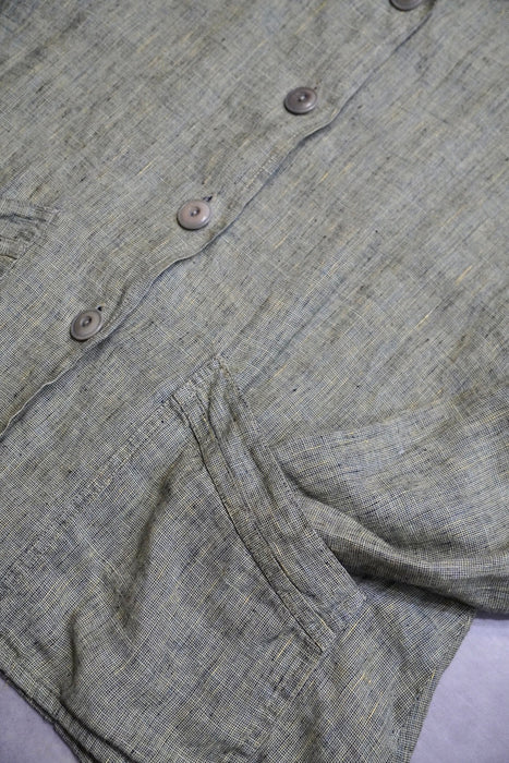 90s FLAX linen jacket