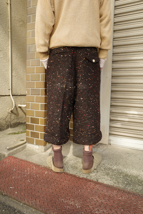 HAPPYEND HOKKORI tweed pants CHOCO