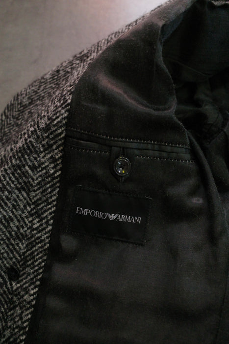 EMPORIO ARMANI virgin wool×alpaca coat