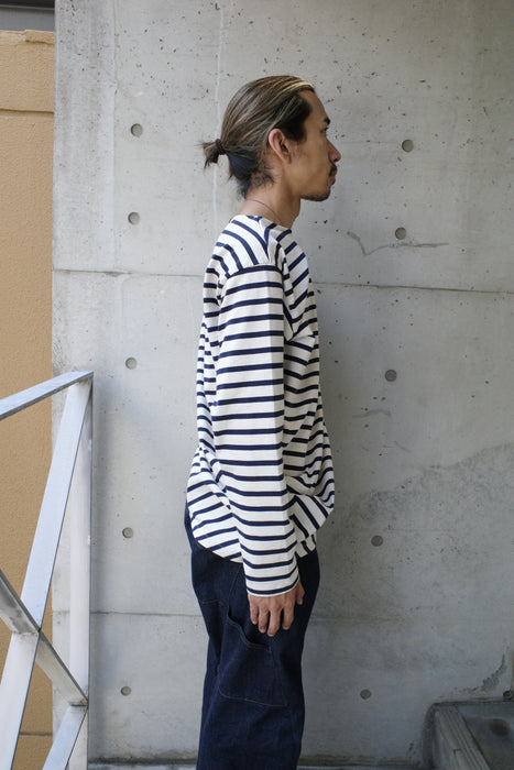 NAM Banana Basque Shirts WHITE/NAVY size1