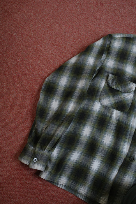 60s Sears printed flannel shirt