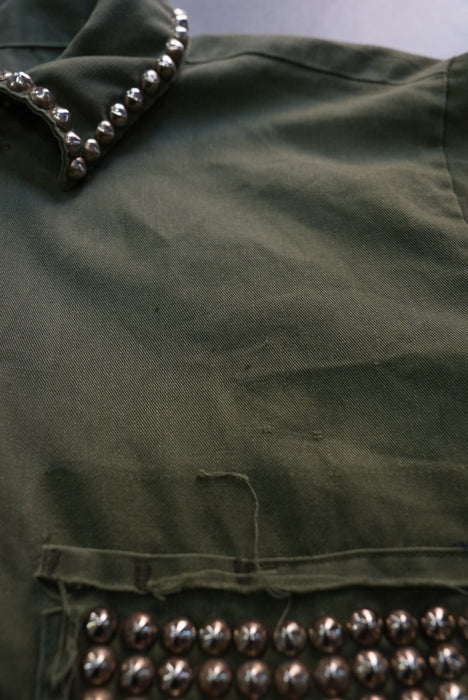 80s U.S.ARMY studs custom shirt jacket