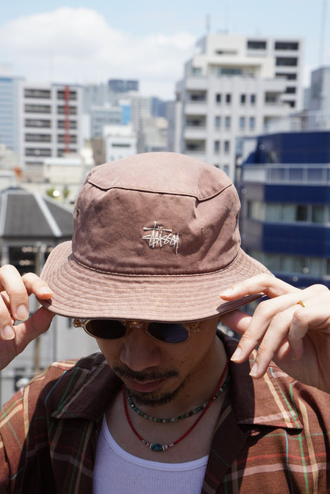 90s Stussy cotton backet hat