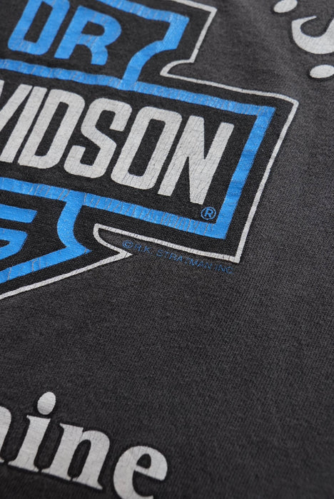 90s HARLEY-DAVIDSON blue frame tee