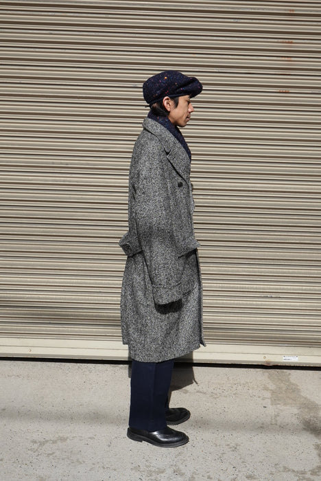 EMPORIO ARMANI virgin wool×alpaca coat