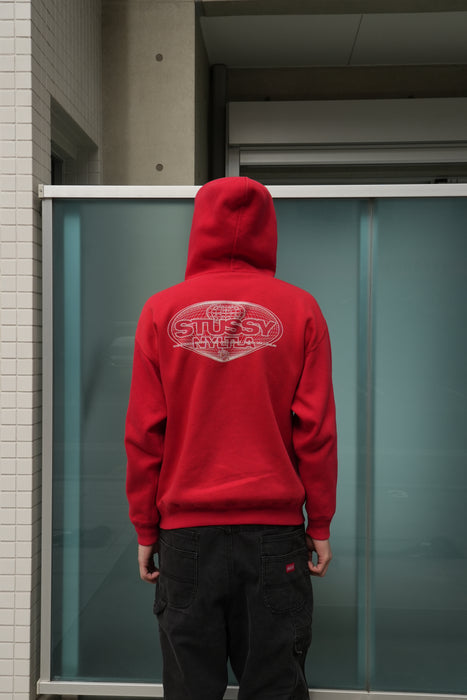 STUSSY world logo hoodie