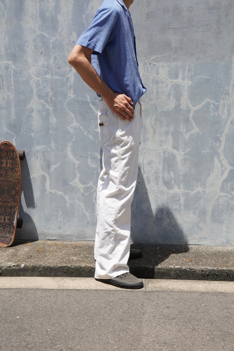 70s Levi's ACTION SLACKS white chambray pants