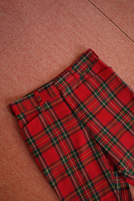 70s Tailor's Bench tartan check slacks