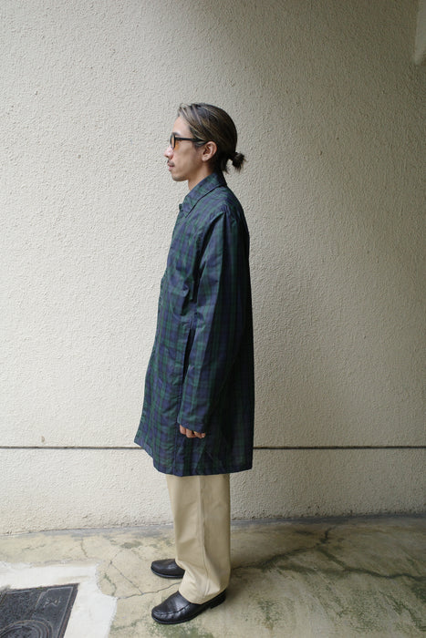 90s A BATHING APE blackwatch nylon coat