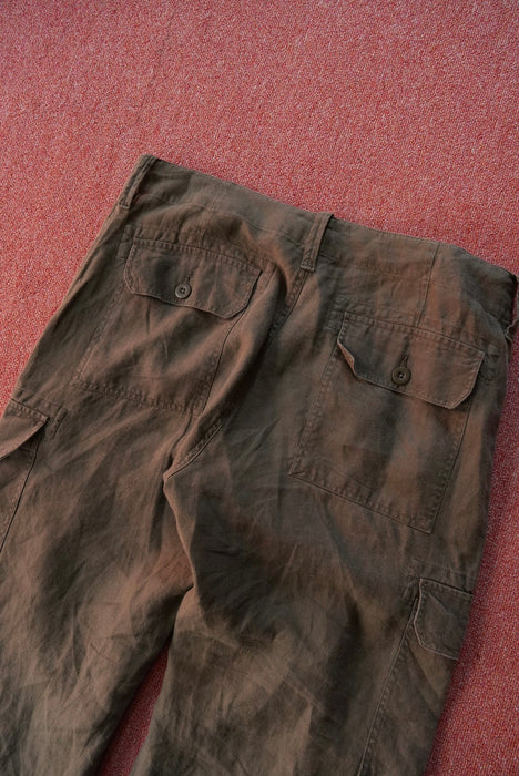 00s BANANA REPUBLIC linen cargo pants